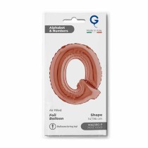 Palloncino in Foil 14" Lettera "Q" Rose Gold Lettere 14" Rose Gold