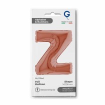 Palloncino in Foil 14" Lettera "Z" Rose Gold Lettere 14" Rose Gold