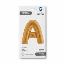 Palloncino in Foil 14" Lettera A Oro "Gold" Lettere 14" Oro "Gold"
