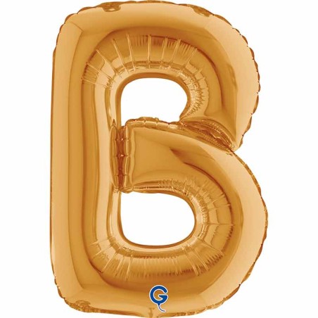 Palloncino in Foil 14" Lettera B Oro "Gold" Lettere 14" Oro "Gold"