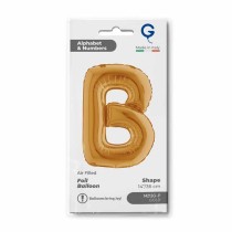 Palloncino in Foil 14" Lettera B Oro "Gold" Lettere 14" Oro "Gold"