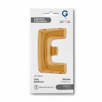 Palloncino in Foil 14" Lettera E Oro "Gold" Lettere 14" Oro "Gold"