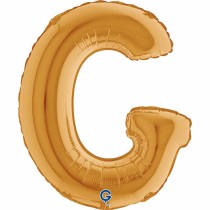 Palloncino in Foil 14" Lettera G Oro "Gold" Lettere 14" Oro "Gold"