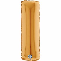 Palloncino in Foil 14" Lettera I Oro "Gold" Lettere 14" Oro "Gold"