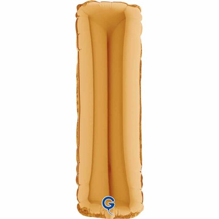 Palloncino in Foil 14" Lettera I Oro "Gold" Lettere 14" Oro "Gold"