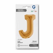 Palloncino in Foil 14" Lettera J Oro "Gold" Lettere 14" Oro "Gold"