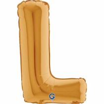 Palloncino in Foil 14" Lettera L Oro "Gold" Lettere 14" Oro "Gold"