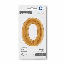 Palloncino in Foil 14" Lettera O Oro "Gold" Lettere 14" Oro "Gold"
