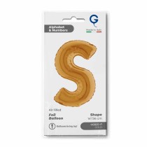 Palloncino in Foil 14" Lettera S Oro "Gold" Lettere 14" Oro "Gold"