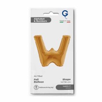 Palloncino in Foil 14" Lettera W Oro "Gold" Lettere 14" Oro "Gold"