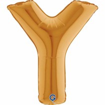 Palloncino in Foil 14" Lettera Y Oro "Gold" Lettere 14" Oro "Gold"
