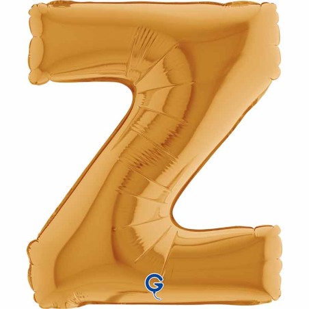 Palloncino in Foil 14" Lettera Z Oro "Gold" Lettere 14" Oro "Gold"