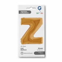 Palloncino in Foil 14" Lettera Z Oro "Gold" Lettere 14" Oro "Gold"