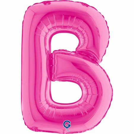 Palloncino in Foil 14" Lettera B Fucsia "Hot Pink" Lettere 14" Fucsia "Hot Pink"