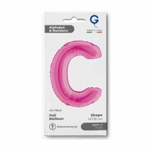 Palloncino in Foil 14" Lettera C Fucsia "Hot Pink" Lettere 14" Fucsia "Hot Pink"