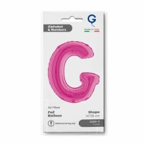 Palloncino in Foil 14" Lettera G Fucsia "Hot Pink" Lettere 14" Fucsia "Hot Pink"