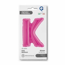 Palloncino in Foil 14" Lettera K Fucsia "Hot Pink" Lettere 14" Fucsia "Hot Pink"