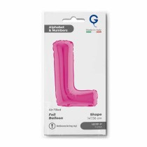 Palloncino in Foil 14" Lettera L Fucsia "Hot Pink" Lettere 14" Fucsia "Hot Pink"