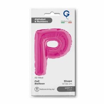 Palloncino in Foil 14" Lettera P Fucsia "Hot Pink" Lettere 14" Fucsia "Hot Pink"