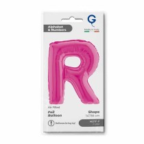 Palloncino in Foil 14" Lettera R Fucsia "Hot Pink" Lettere 14" Fucsia "Hot Pink"