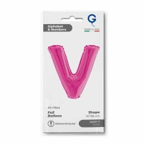 Palloncino in Foil 14" Lettera V Fucsia "Hot Pink" Lettere 14" Fucsia "Hot Pink"