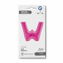 Palloncino in Foil 14" Lettera W Fucsia "Hot Pink" Lettere 14" Fucsia "Hot Pink"