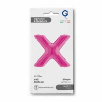 Palloncino in Foil 14" Lettera X Fucsia "Hot Pink" Lettere 14" Fucsia "Hot Pink"