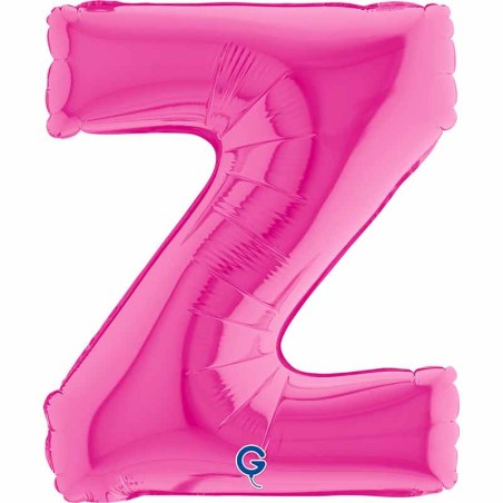 Palloncino in Foil 14" Lettera Z Fucsia "Hot Pink" Lettere 14" Fucsia "Hot Pink"