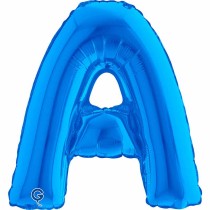 Palloncino in Foil 14" Lettera A Blu "Blue" Lettere 14" Blu "Blue"