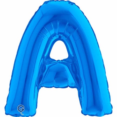 Palloncino in Foil 14" Lettera A Blu "Blue" Lettere 14" Blu "Blue"