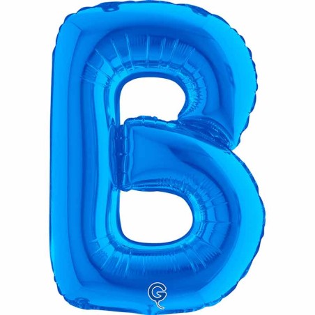 Palloncino in Foil 14" Lettera B Blu "Blue" Lettere 14" Blu "Blue"