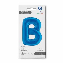 Palloncino in Foil 14" Lettera B Blu "Blue" Lettere 14" Blu "Blue"