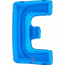 Palloncino in Foil 14" Lettera E Blu "Blue" Lettere 14" Blu "Blue"