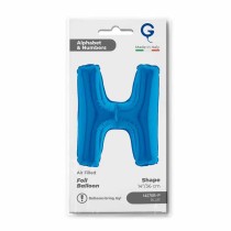 Palloncino in Foil 14" Lettera H Blu "Blue" Lettere 14" Blu "Blue"