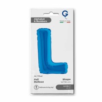 Palloncino in Foil 14" Lettera L Blu "Blue" Lettere 14" Blu "Blue"