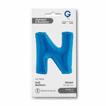 Palloncino in Foil 14" Lettera N Blu "Blue" Lettere 14" Blu "Blue"