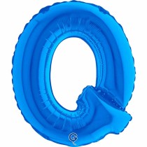 Palloncino in Foil 14" Lettera Q Blu "Blue" Lettere 14" Blu "Blue"
