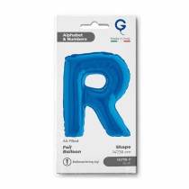 Palloncino in Foil 14" Lettera R Blu "Blue" Lettere 14" Blu "Blue"