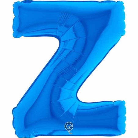 Palloncino in Foil 14" Lettera Z Blu "Blue" Lettere 14" Blu "Blue"