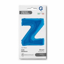 Palloncino in Foil 14" Lettera Z Blu "Blue" Lettere 14" Blu "Blue"