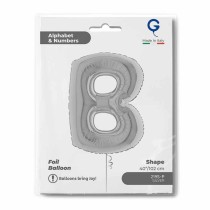 Palloncino in Foil 40" Lettera "B" grande Argento Lettere 40" Argento "Silver"
