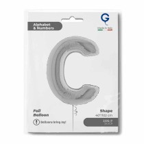 Palloncino in Foil 40" Lettera "C" grande Argento Lettere 40" Argento "Silver"