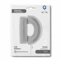 Palloncino in Foil 40" Lettera "D" grande Argento Lettere 40" Argento "Silver"