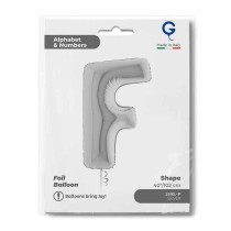 Palloncino in Foil 40" Lettera "F" grande Argento Lettere 40" Argento "Silver"