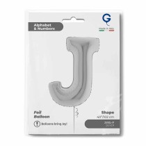 Palloncino in Foil 40" Lettera "J" grande Argento Lettere 40" Argento "Silver"
