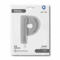Palloncino in Foil 40" Lettera "P" grande Argento Lettere 40" Argento "Silver"