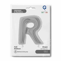 Palloncino in Foil 40" Lettera "R" grande Argento Lettere 40" Argento "Silver"