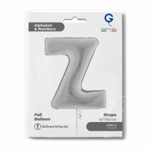 Palloncino in Foil 40" Lettera "Z" grande Argento Lettere 40" Argento "Silver"