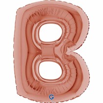 Palloncino in Foil 40" Lettera "B" grande Rose Gold Lettere 40" Rose Gold