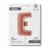Palloncino in Foil 40" Lettera "E" grande Rose Gold Lettere 40" Rose Gold